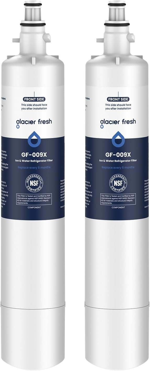 GLACIER FRESH Replacement for RPWFE, RPWF (Built-in CHIP) Refrigerator Water Fil...