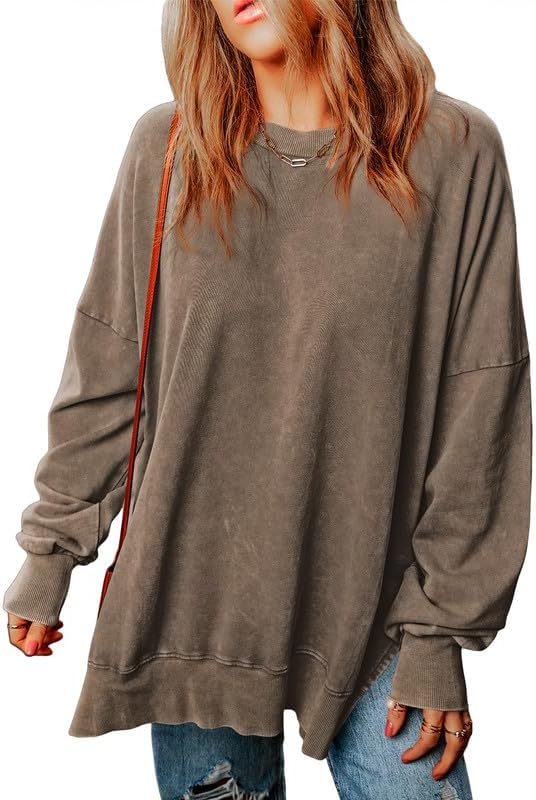 SHEWIN Womens Sweatshirt, Special Casual Long Sleeve Crewneck, Unique Lightweigh...