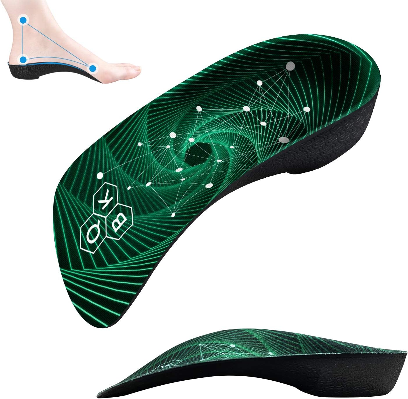 Insoles for Flat Feet QBK Shoe Insoles Arch Suppor...