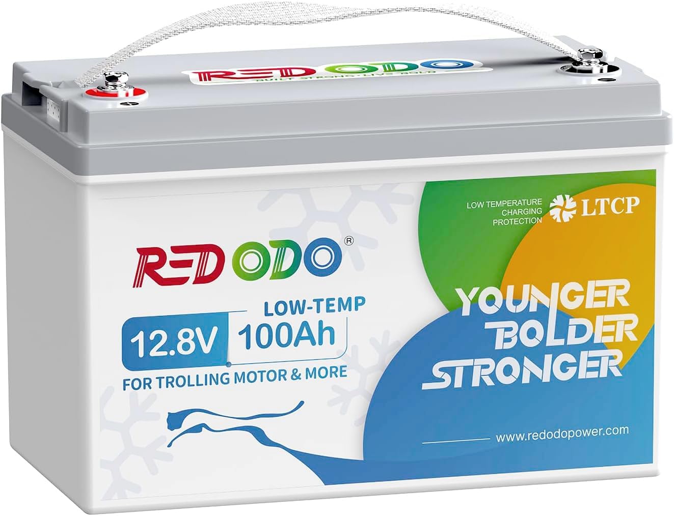 Redodo 12.8V 100AH LiFePO4 Battery with Low Temperature Cutoff Protection, Deep...