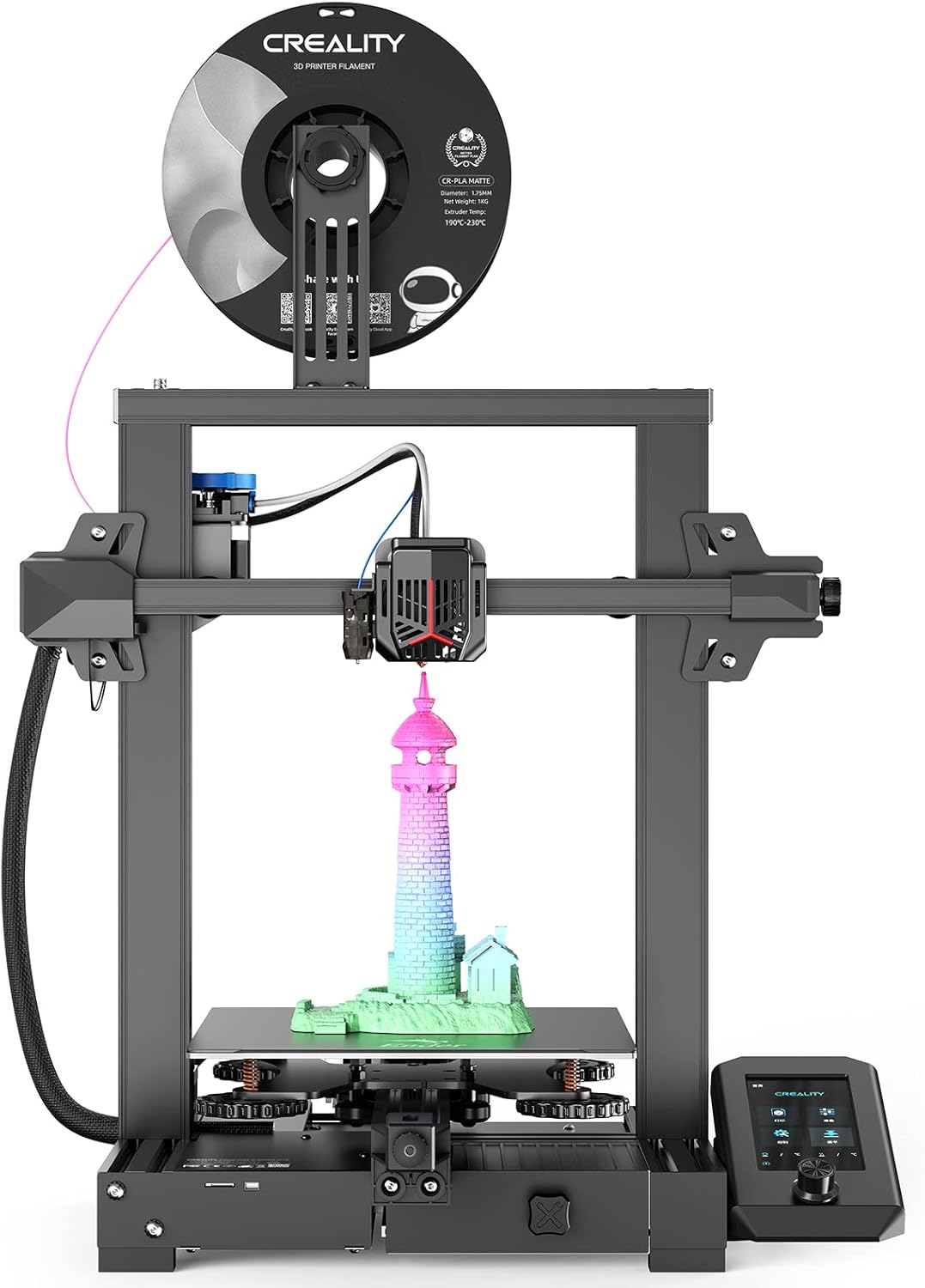 Official Creality Ender 3 V2 Neo 3D Printer with CR Touch Auto Leveling PC Sprin...