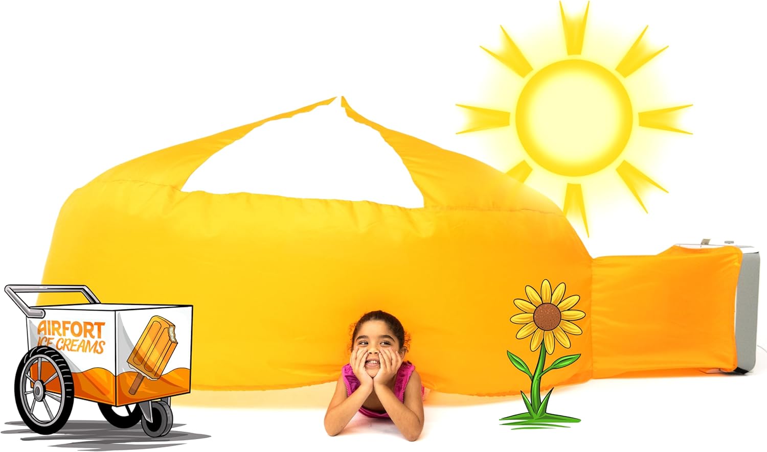 Original AIR FORT, Special Inflatable Fort for Kids with Quick 30 Seconds Setup,...