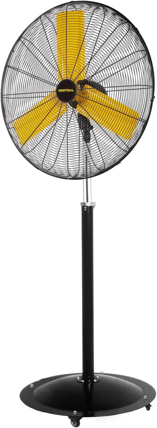 VENTISOL 24 Inch High-Velocity Industrial Pedestal Fan, Special Heavy-duty Metal...