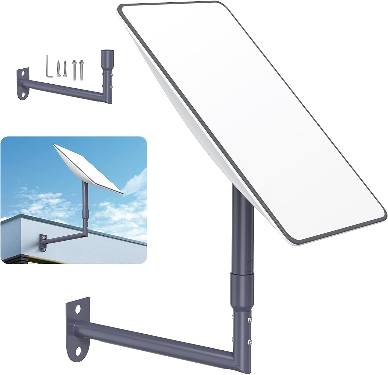 EDUP HOME Starlink Mount, Vertical Angle Starlink Long Wall Mount, Starlink Roof...