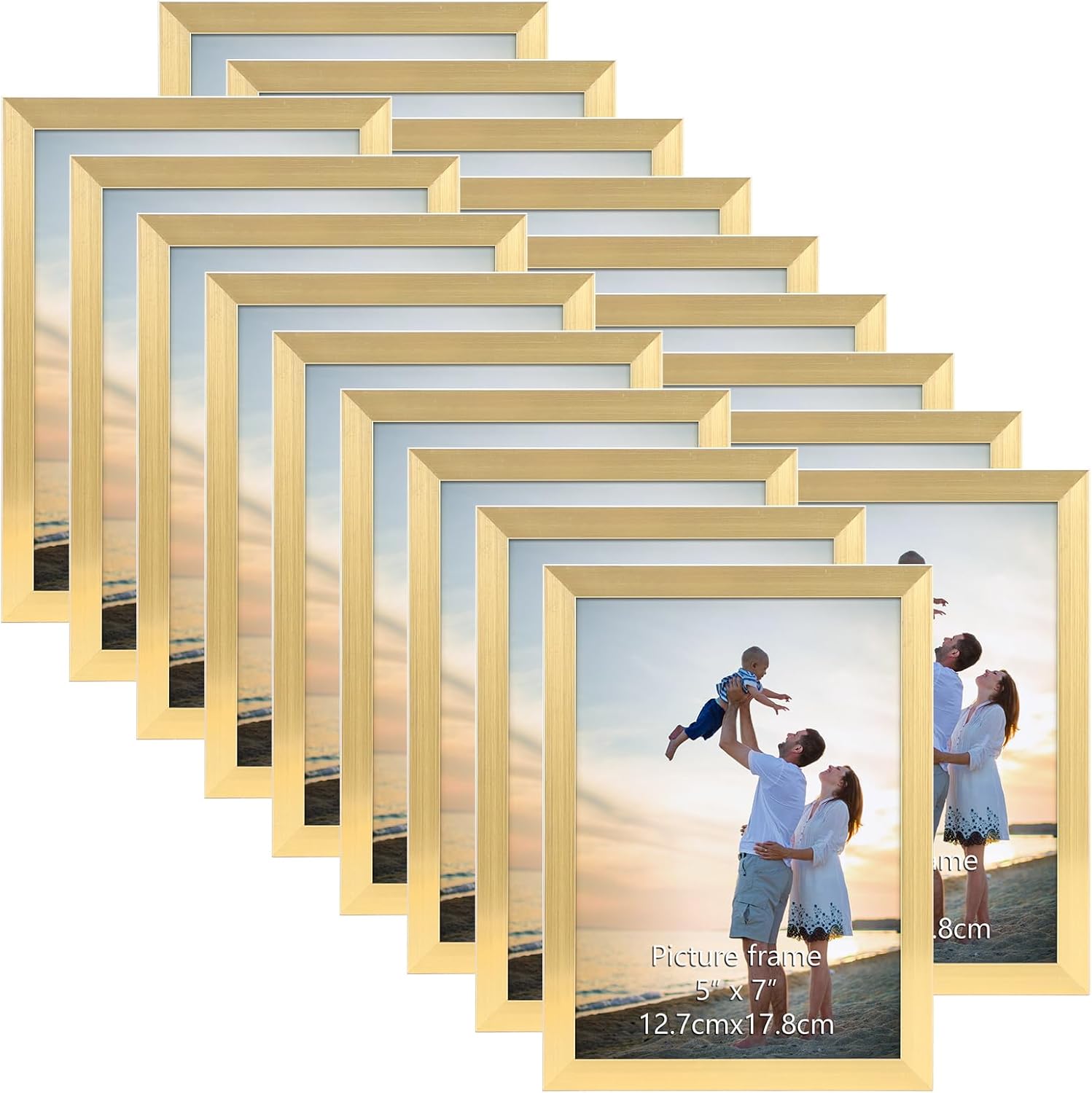 Hoikwo Gold Multi Picture Frames Set, Special Picture Frames 18 Packs for Family...