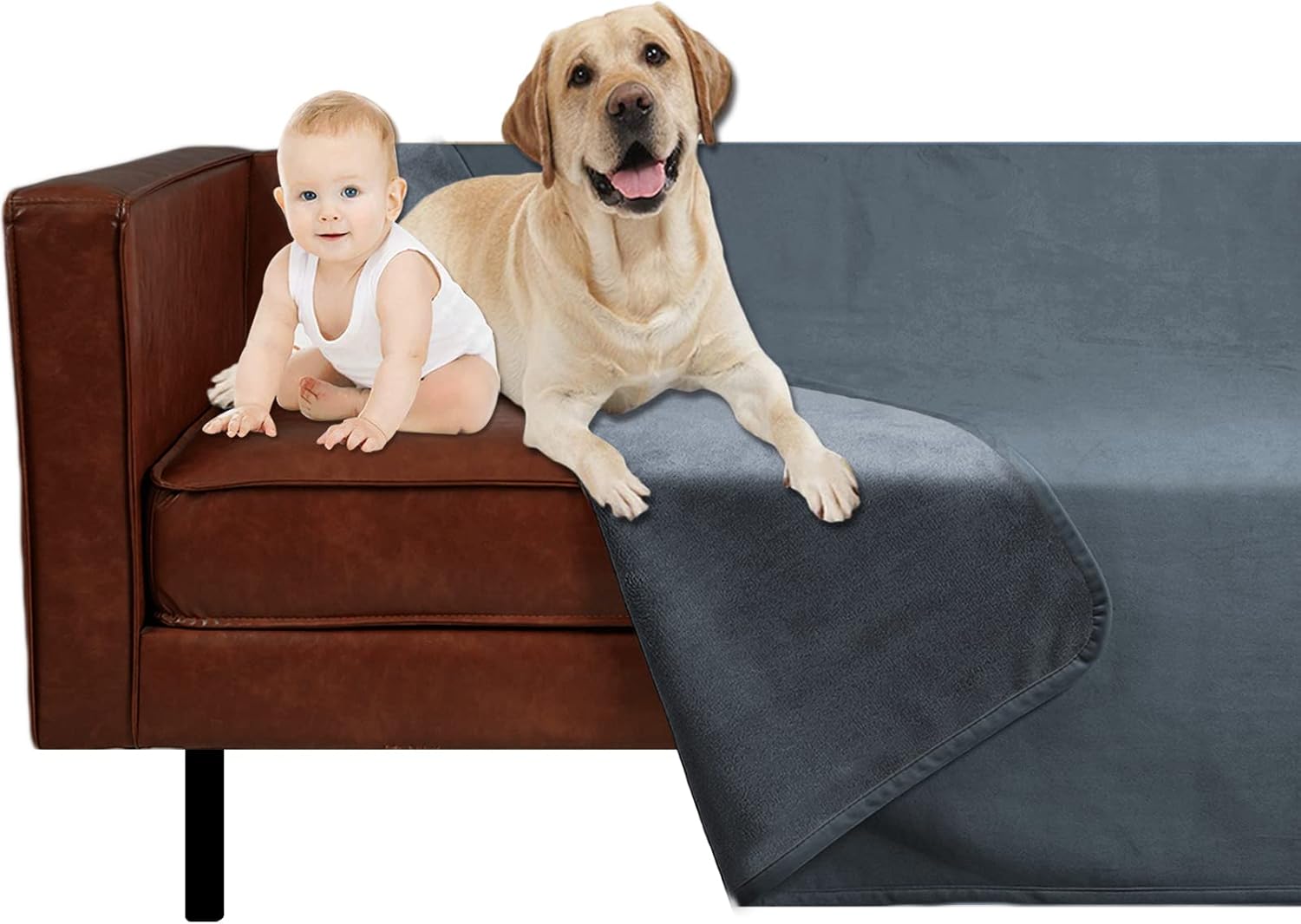 Ameritex Pet Bed Blanket, Special Reversible Velvet Pet Blanket, Super Soft Wate...