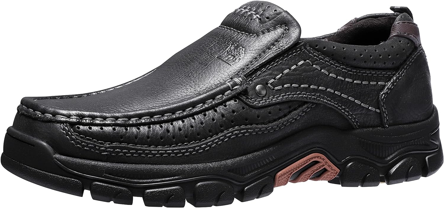 CAMEL CROWN Men's Loafer Shoes, Special Slip On Leather Walking Shoes for Casual...