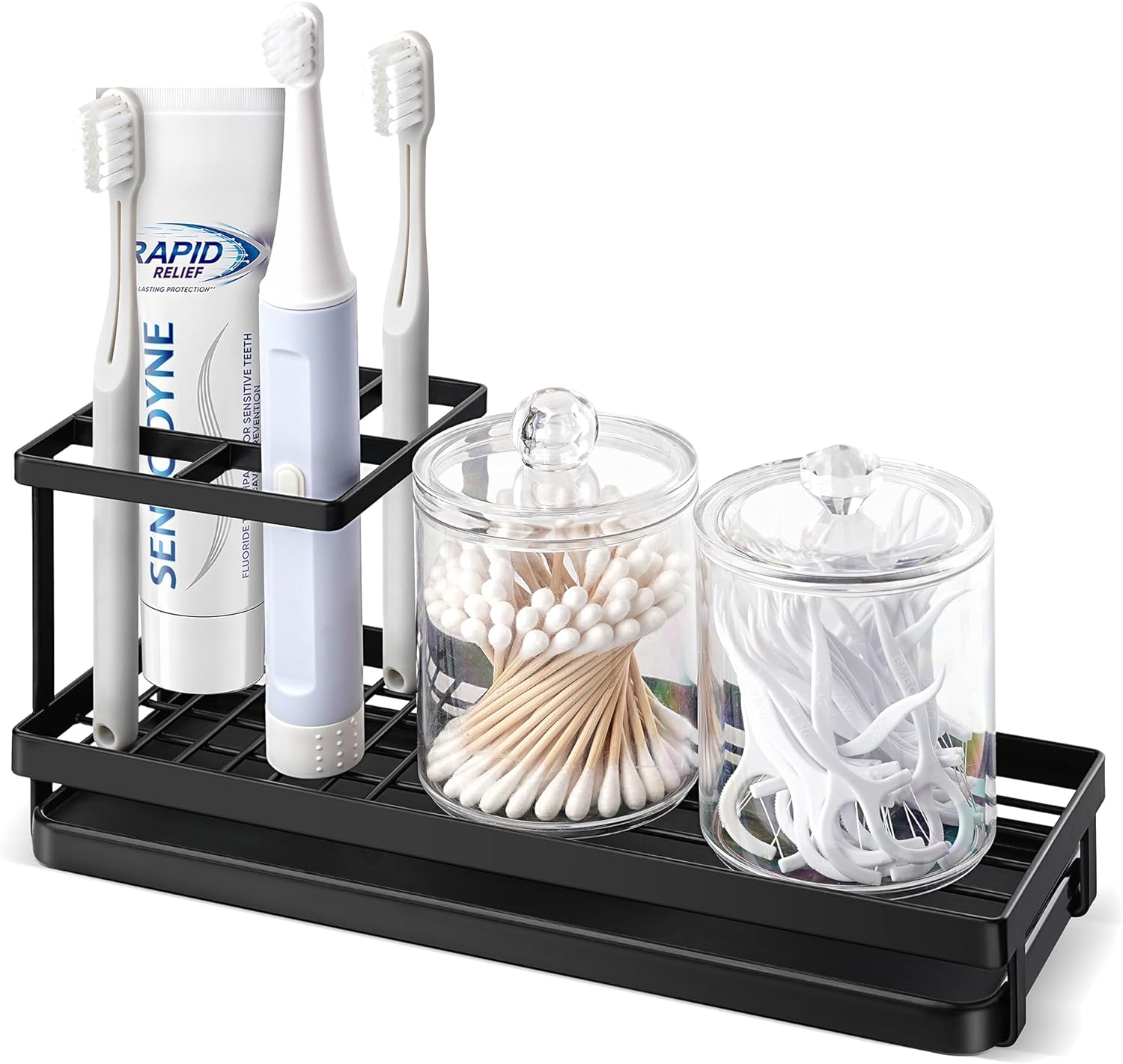 MYITYARD Toothbrush Holders, Special Tooth Brushing Organizer with 4 Slots, Inno...
