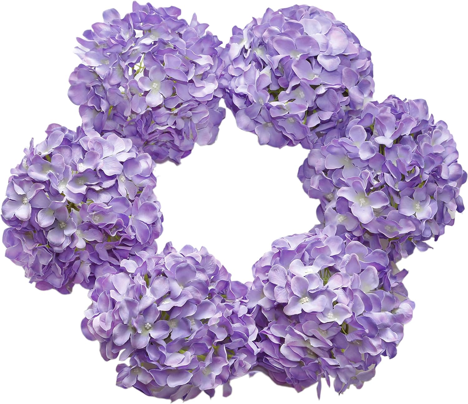 DuHouse Silk Hydrangea, Special Artificial Flowers for Heads with Stems, High-Qu...