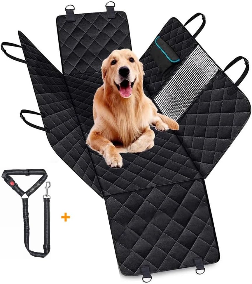 GoBuyer Dog Car Seat Cover Protector Liner Hammock for Car Boot and Back/Rear Se...