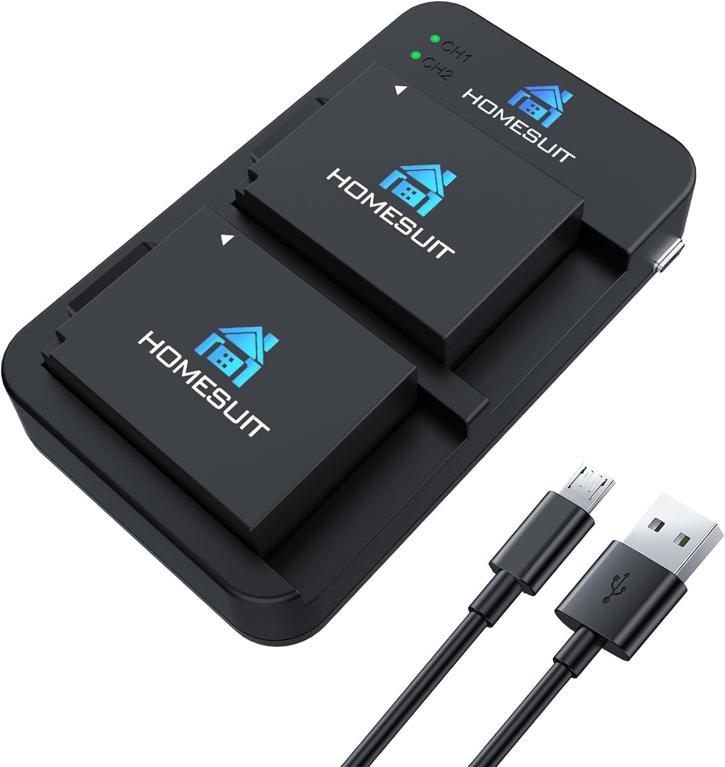 Homesuit NP-W126/ NP-W126S Battery 1400mah and Dual USB Charger with Fuji XT30II...