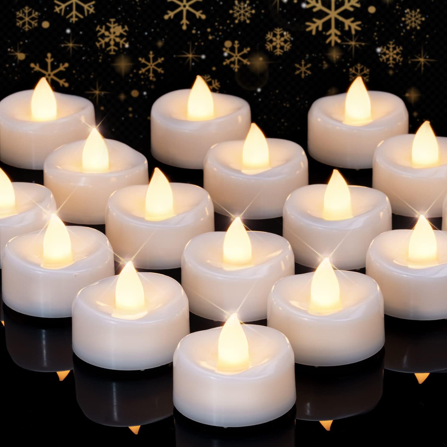 LED Candles, Tea Lights Candles Battery Operated Bulk, 100PCS Long-Lasting 200 H...