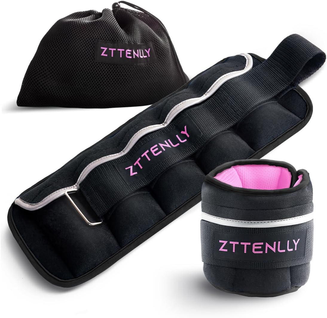 5/10/15/18/20lbs Pair Adjustable Ankle Weights with Carry Bag Sets for Women Men...