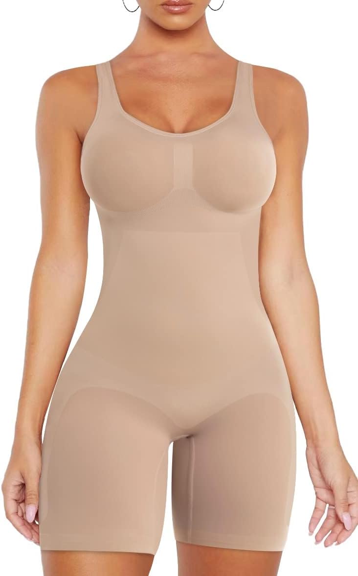 VVX Shorts Bodysuit for Women Tummy Control Shapewear Seamless Sexy Butt Lifting...
