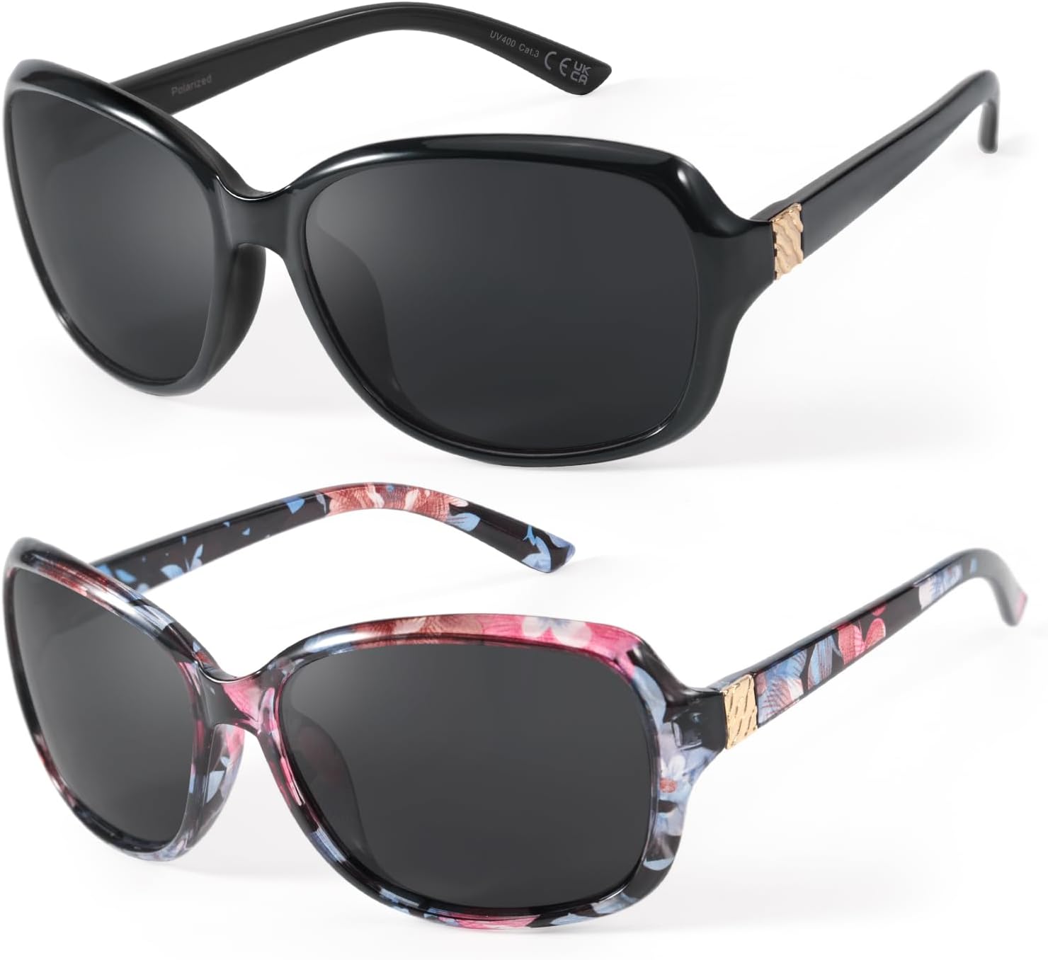 SIPHEW Polarized Sunglasses Womens, Classic Square Sun Glasses for women with UV...