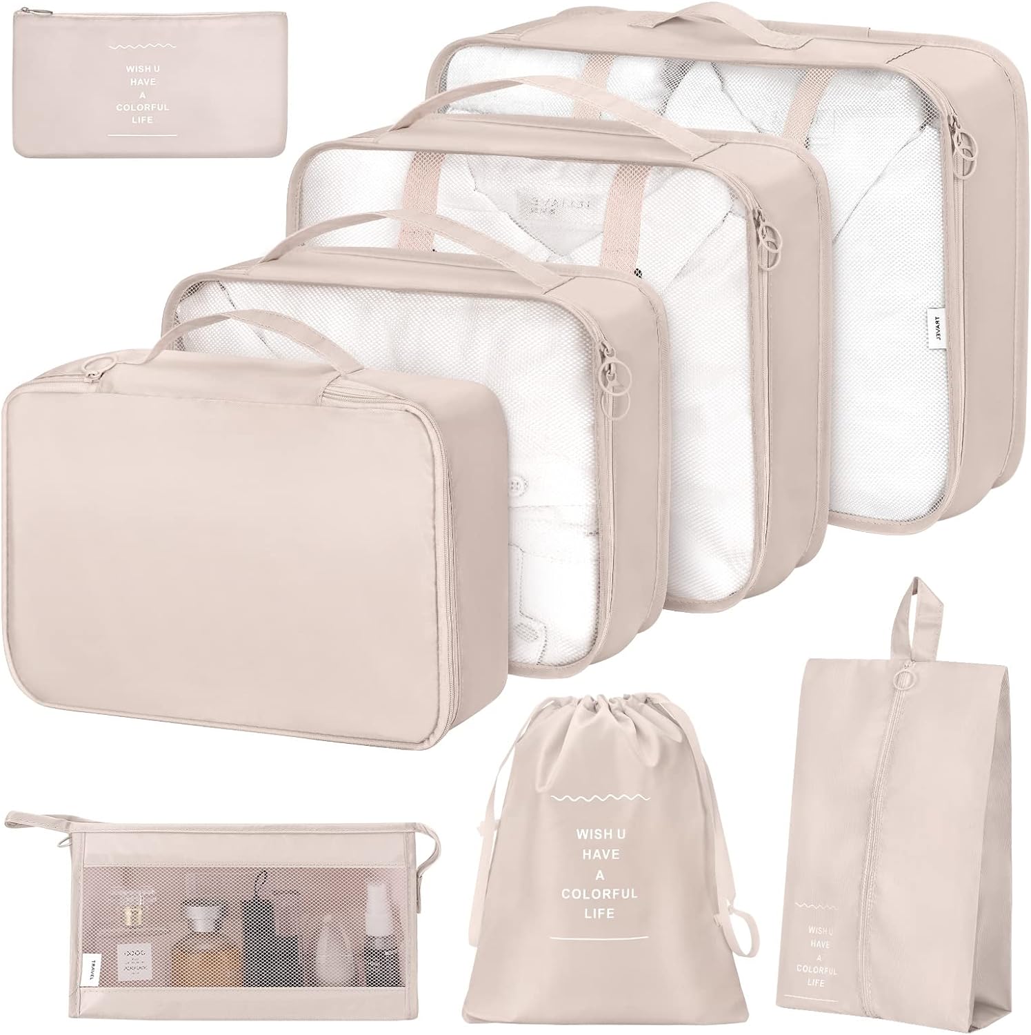 Packing Cubes Set, Special 8 Set Packing Cubes for Suitcases, Innovative Packing...