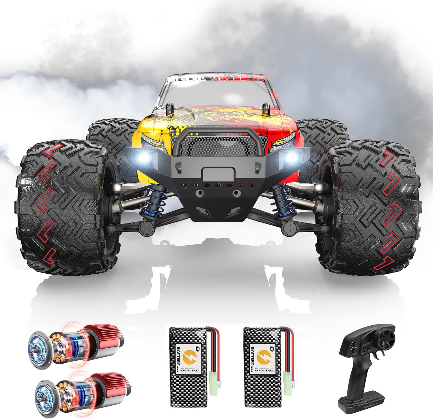 DEERC RC Cars High Speed Remote Control Car for Adults Kids 30+MPH, 1:16 Scales...