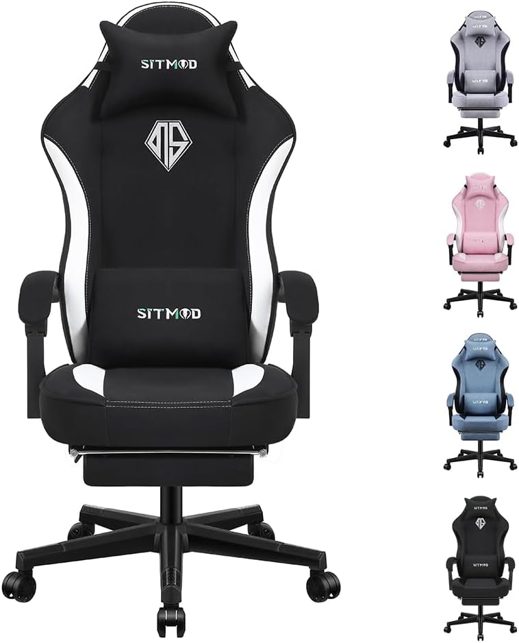 SITMOD Gaming Chair, Special Computer Ergonomic Video Game Chair with Footrest,...