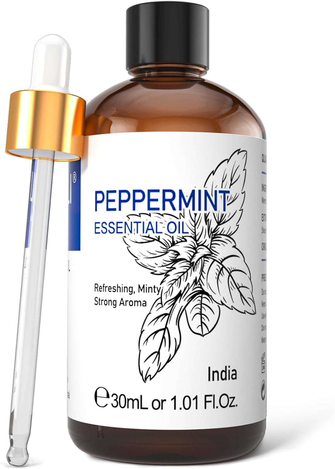 HIQILI Peppermint Oil 30ML, 100% Natural Aromatherapy Peppermint Essential Oil f...