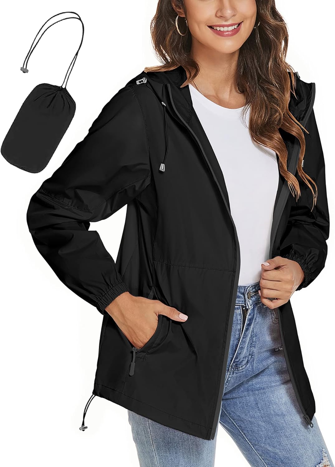 TCOT Womens Rain Jackets Waterproof Windbreaker Jackets lightweight Portable Rai...