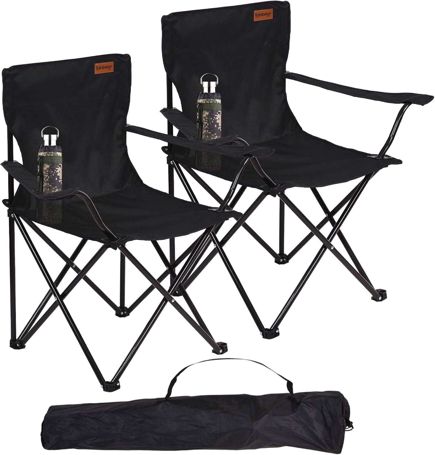 Rainberg Folding Camping Chairs, Extra-Wide Lightweight Outdoor Fishing Chairs w...