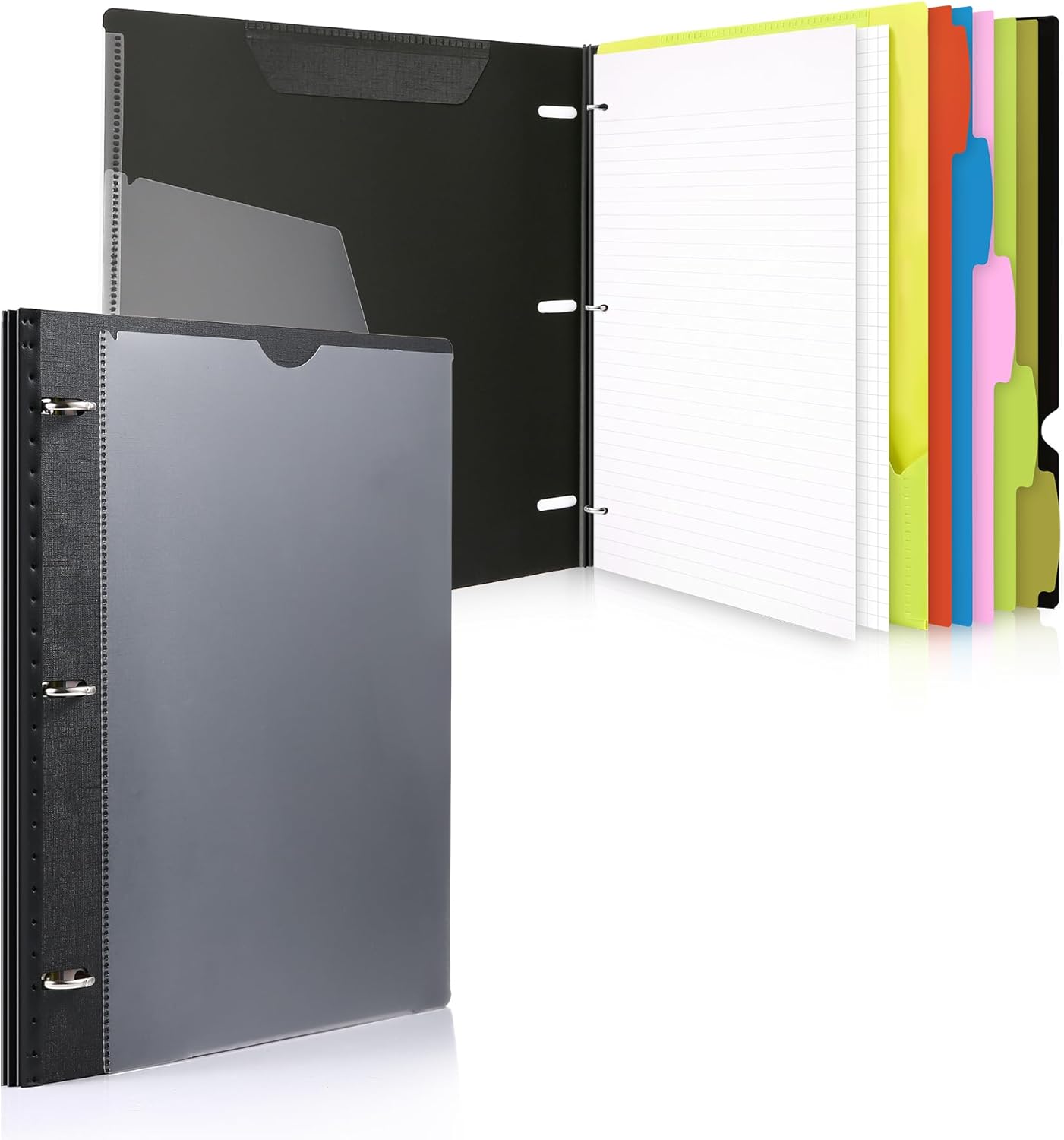 WOT I All-in-one Telescoping Binder Notebook, Refillable 3 Ring Binder with Cust...