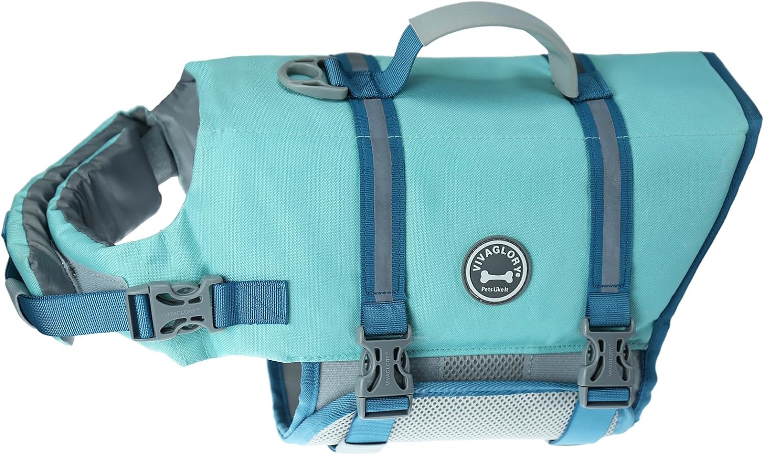 VIVAGLORY Ripstop Dog Life Jacket for Small Medium Large Dogs Boating, Dog Swimm...