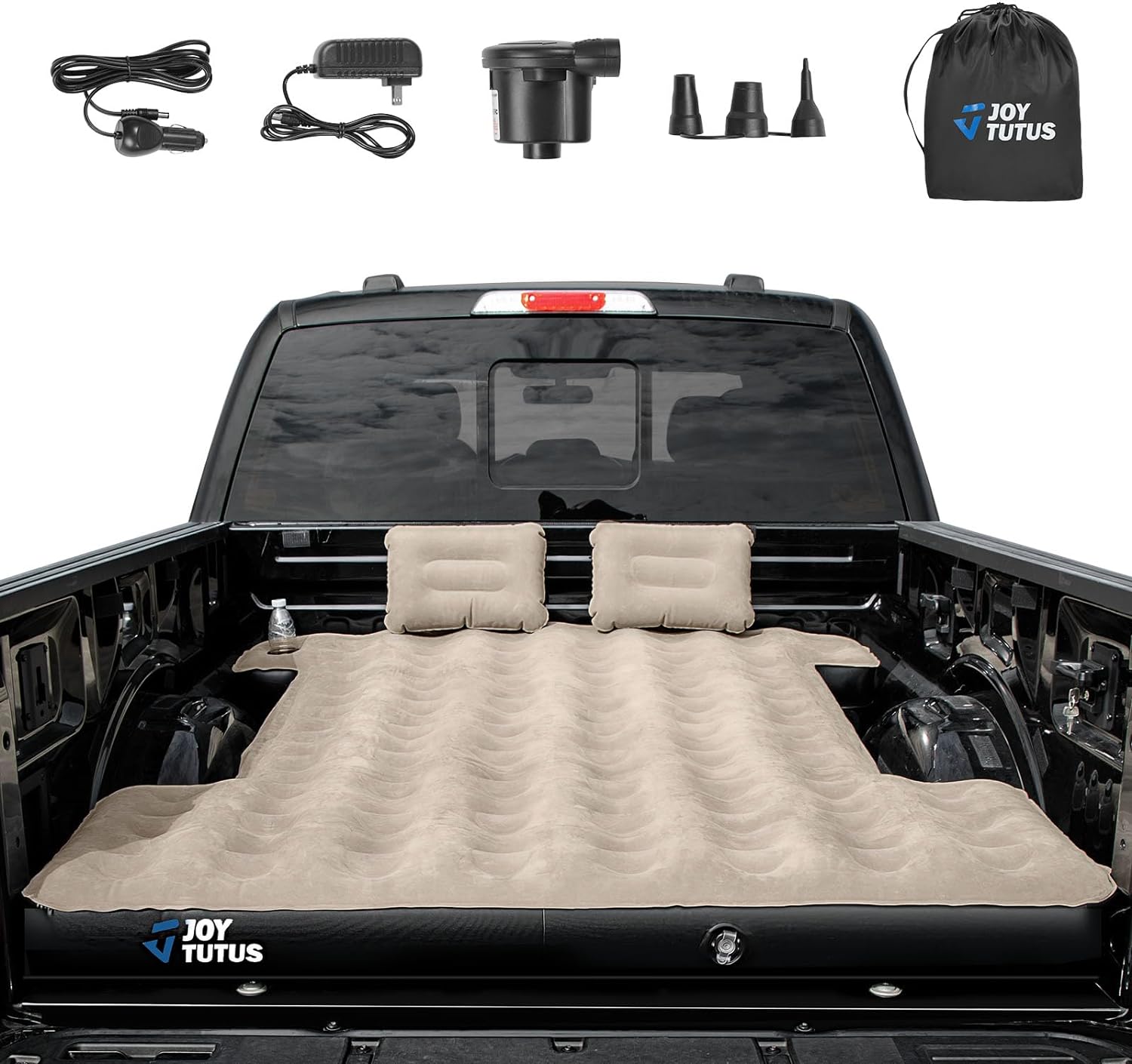 JOYTUTUS Truck Bed Air Mattress for 6-6.5Ft, Full Size Inflatable Air Mattress S...