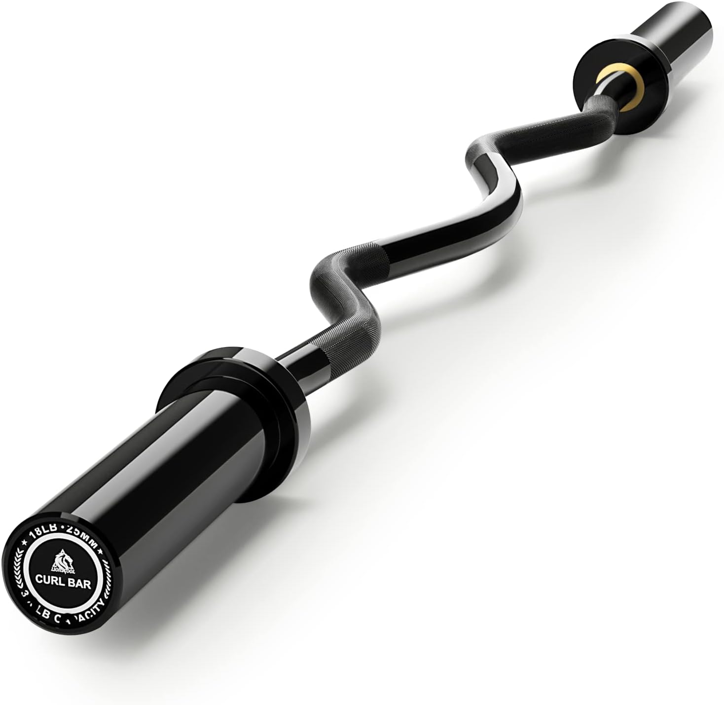 LIONSCOOL Premium 4ft/4.9ft/6ft Barbell for Strength Training and Olympic Weight...