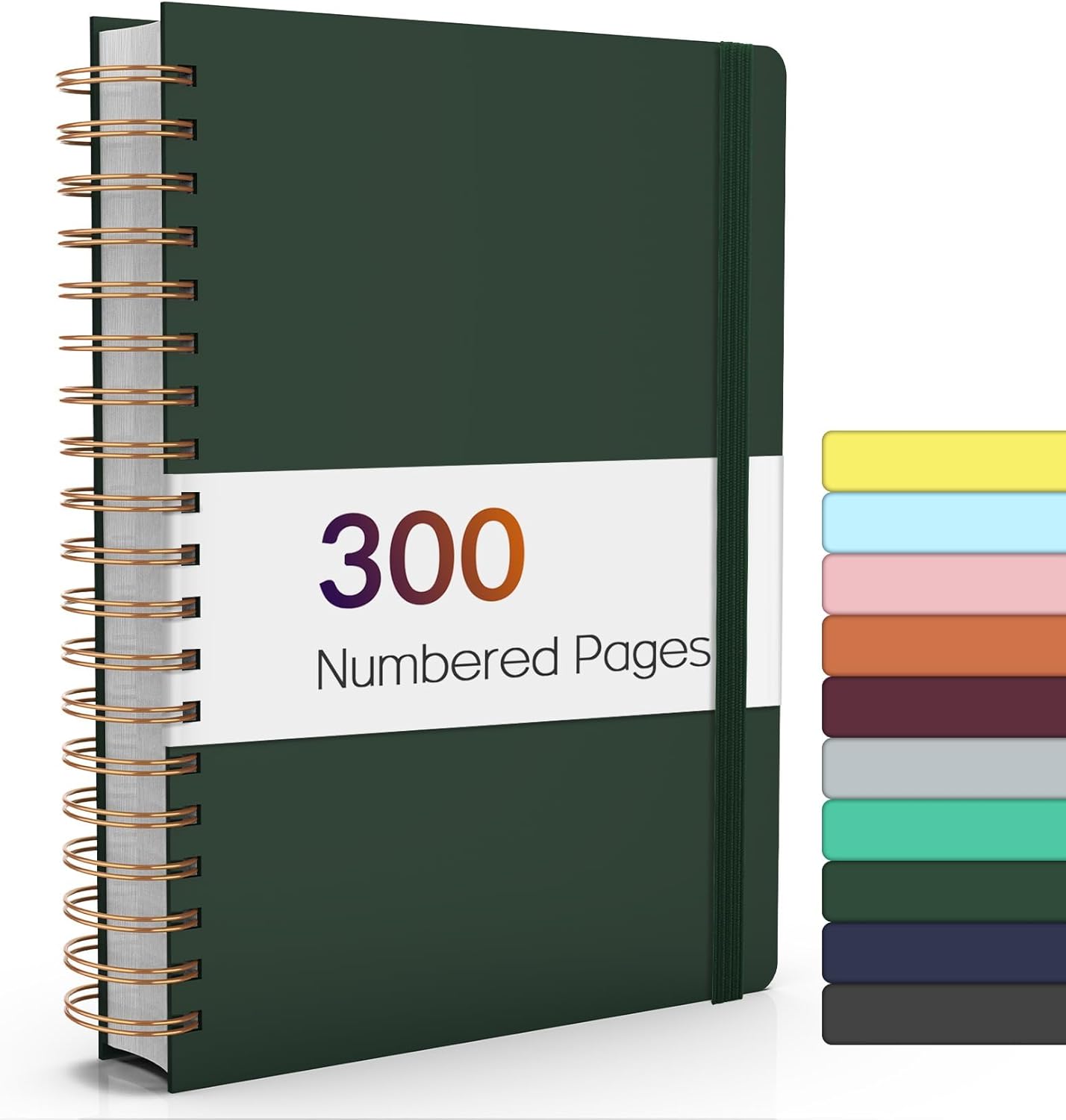 Forvencer Lined Spiral Journal Notebook with 300 Numbered Pages, B5 College Rule...