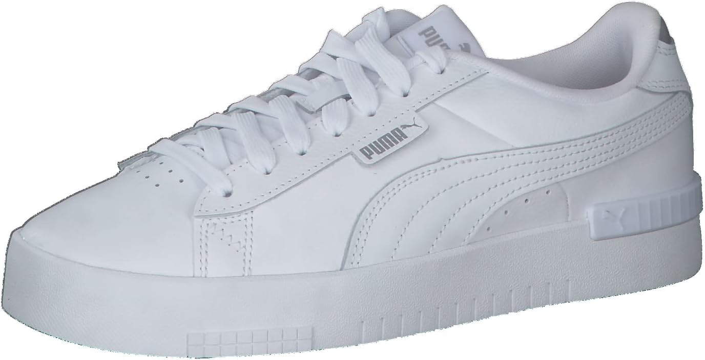 PUMA Women's Jada Renew Sneaker 4 UK Puma White Puma White Puma Silver