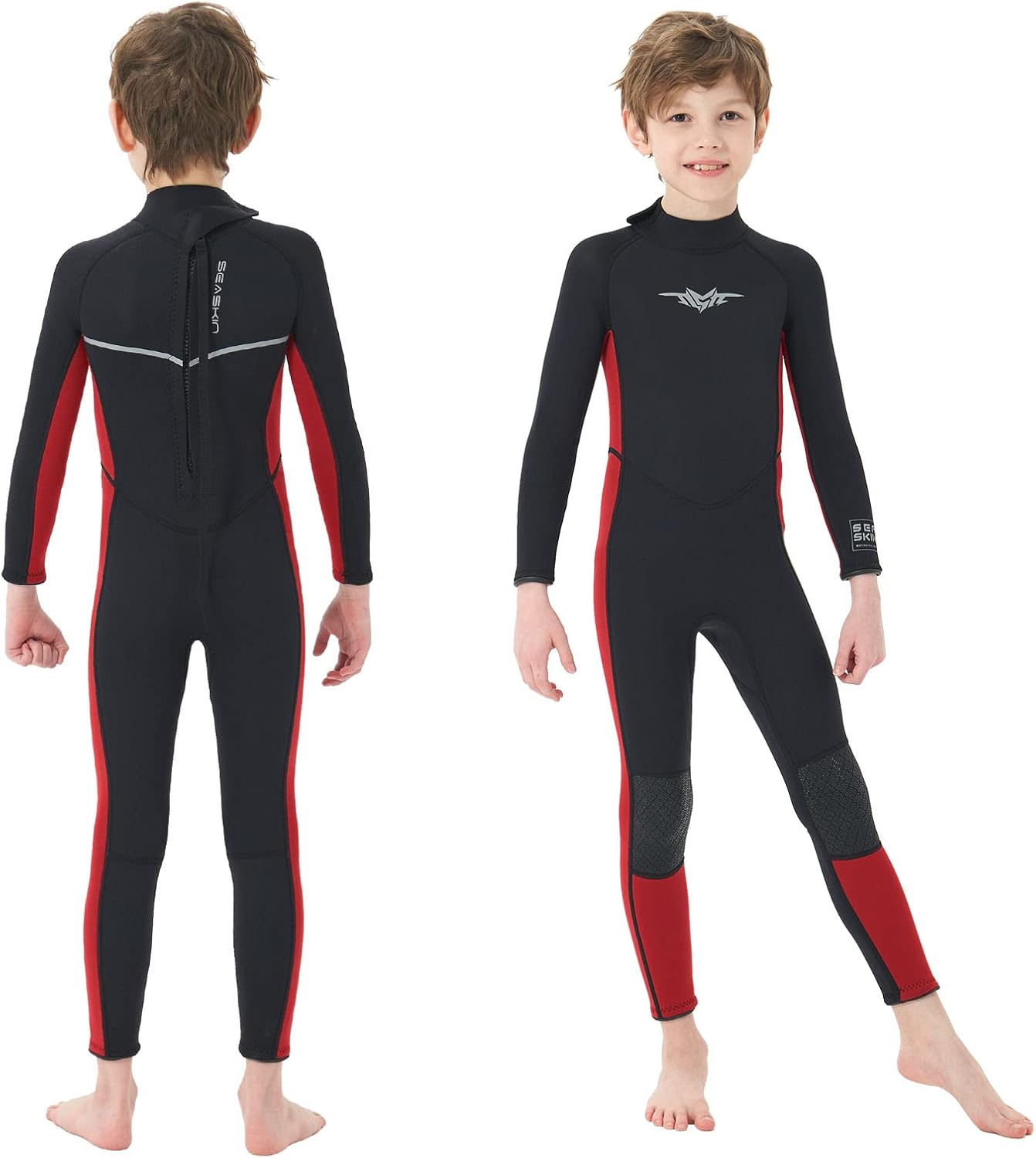 Seaskin Kids Wetsuit for Boys Girls Toddlers, 2mm Front Zipper Shorty Wetsuits,...