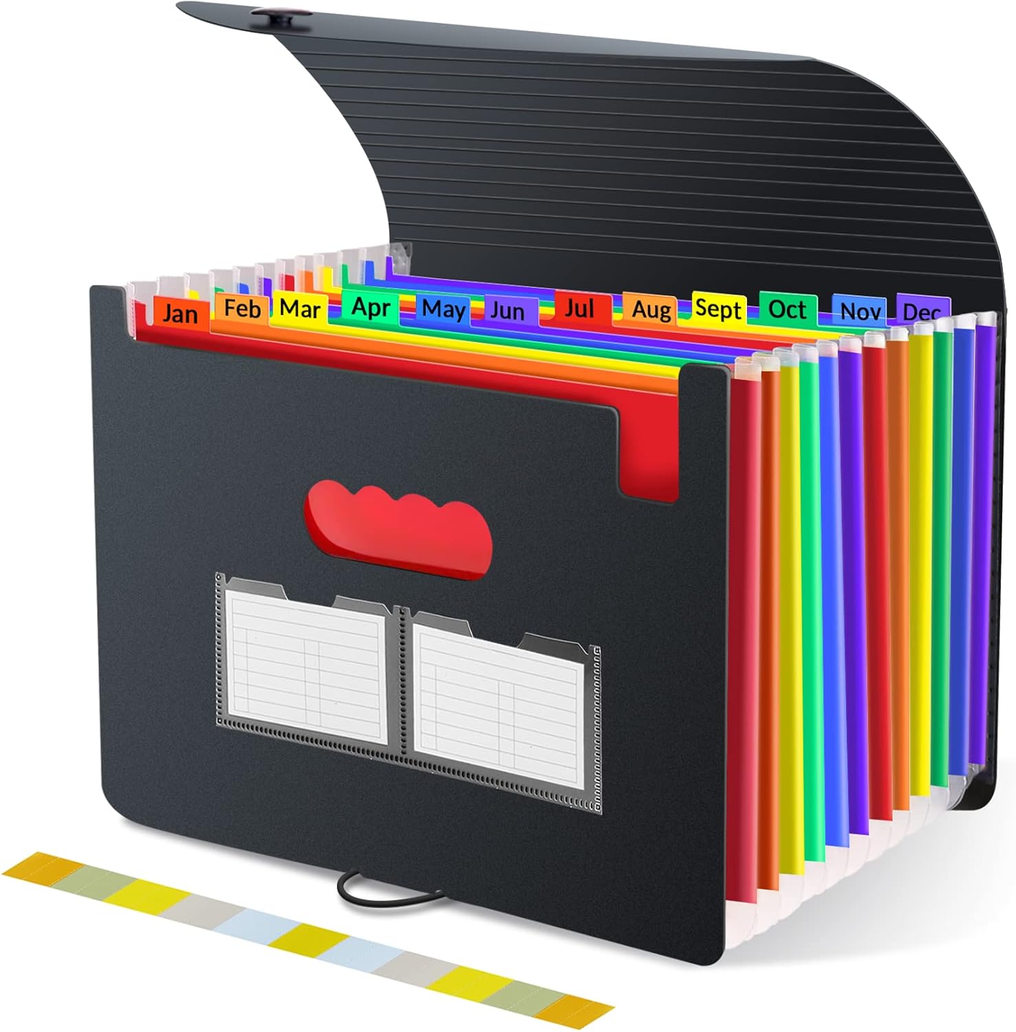 Sooez Accordion File Organizer, Special 12 Pockets Expanding File Folder, High-Q...