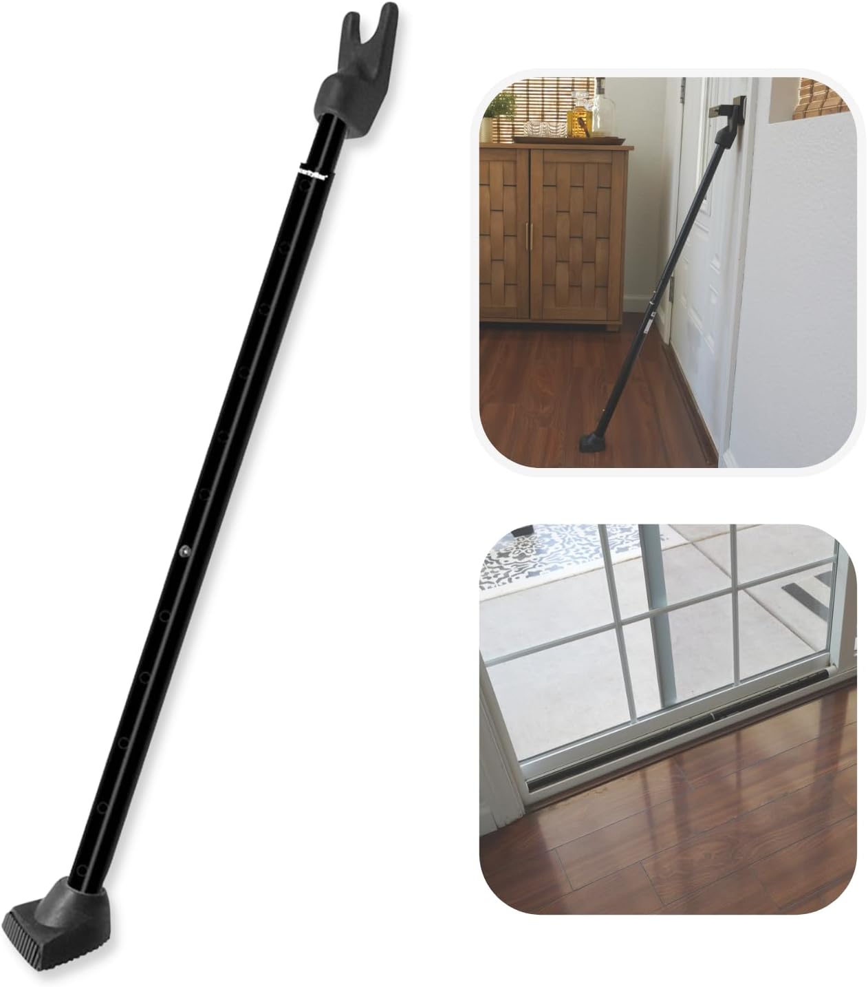 SECURITYMAN 2-in-1 Door Security Bar, Special Security Solution With Adjustable...
