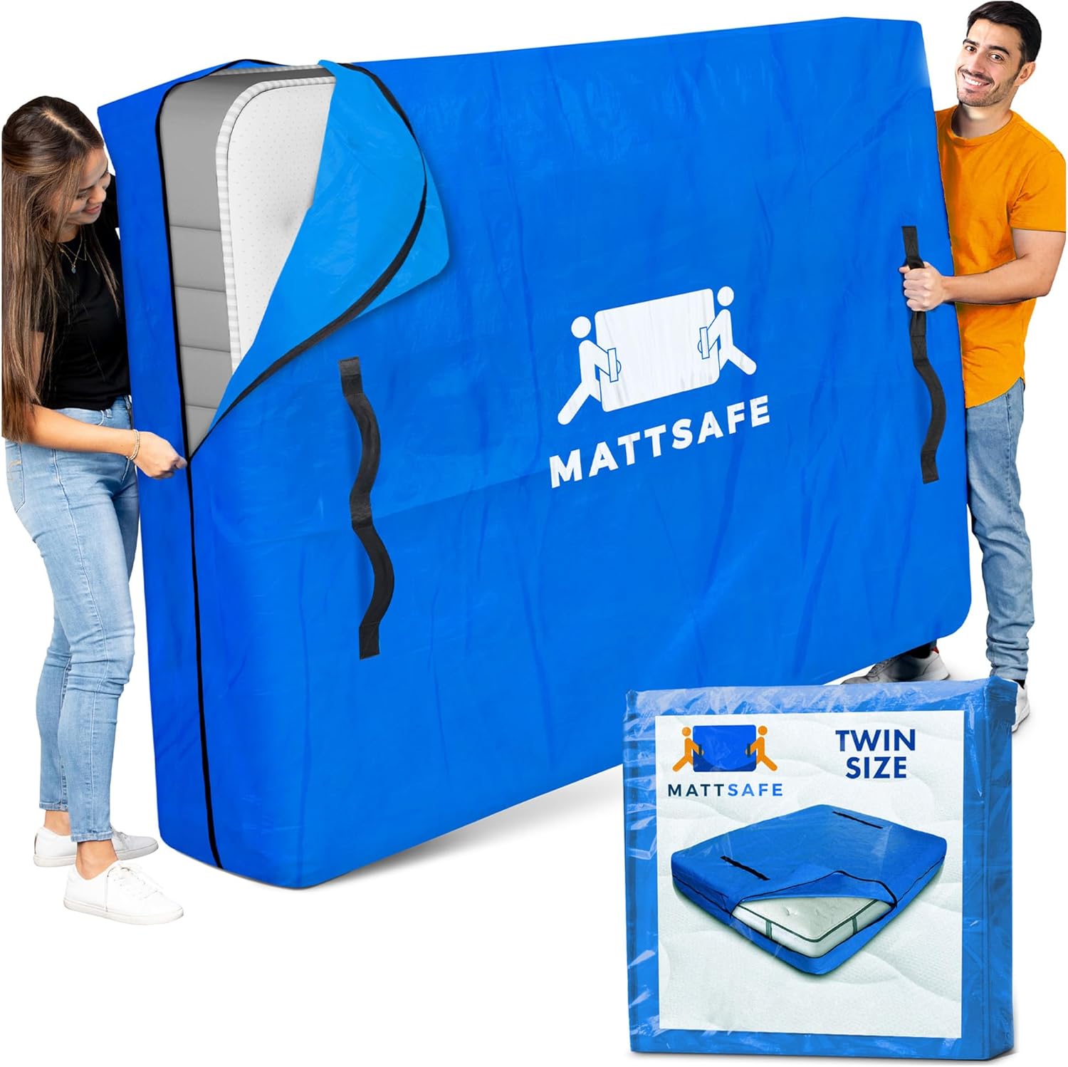 Nordic Elk Mattress Bags for Moving & Storage (Twi...