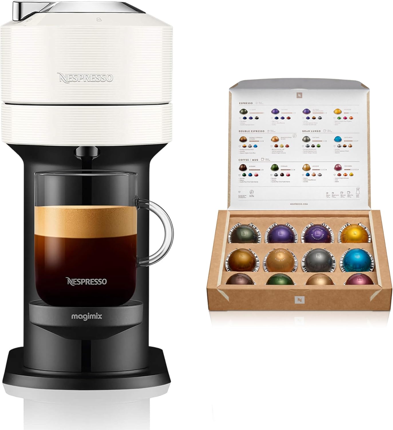 Nespresso Vertuo Next Automatic Pod Coffee Machine for Americano, Espresso and m...