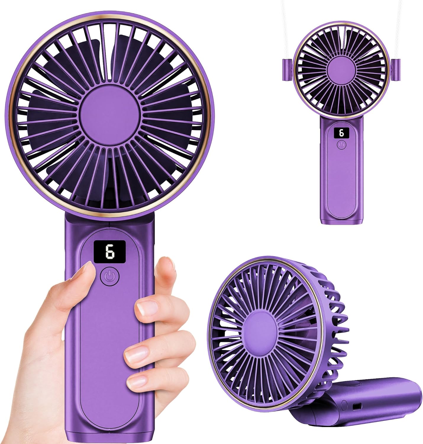 Handheld Fan, Special Portable Fan, Innovative 4000mAh USB Rechargeable Personal...