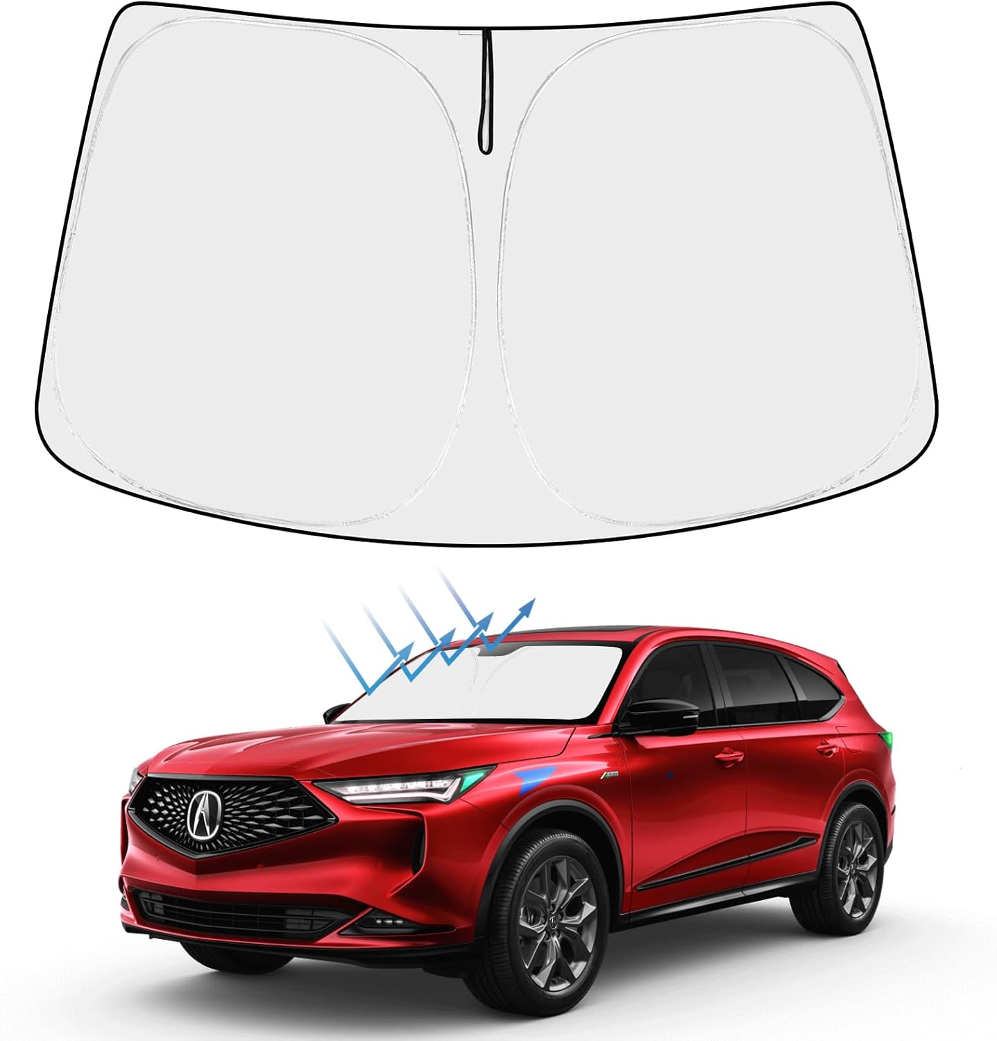 Proadsy 2024 Upgrade Front Windshield Sun Shade, Special Sunshade Protector Sun...