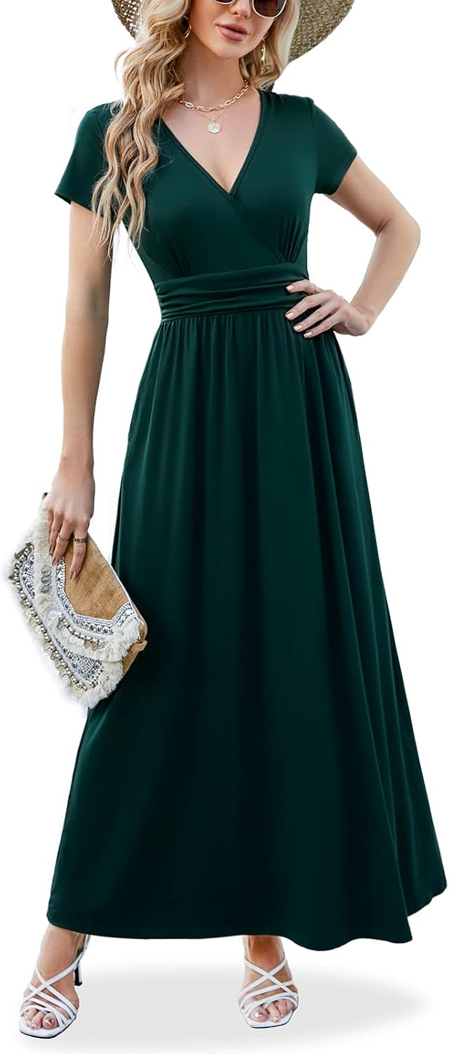 ANRILITA Maxi Dress, Special Dress for Women Wrap...