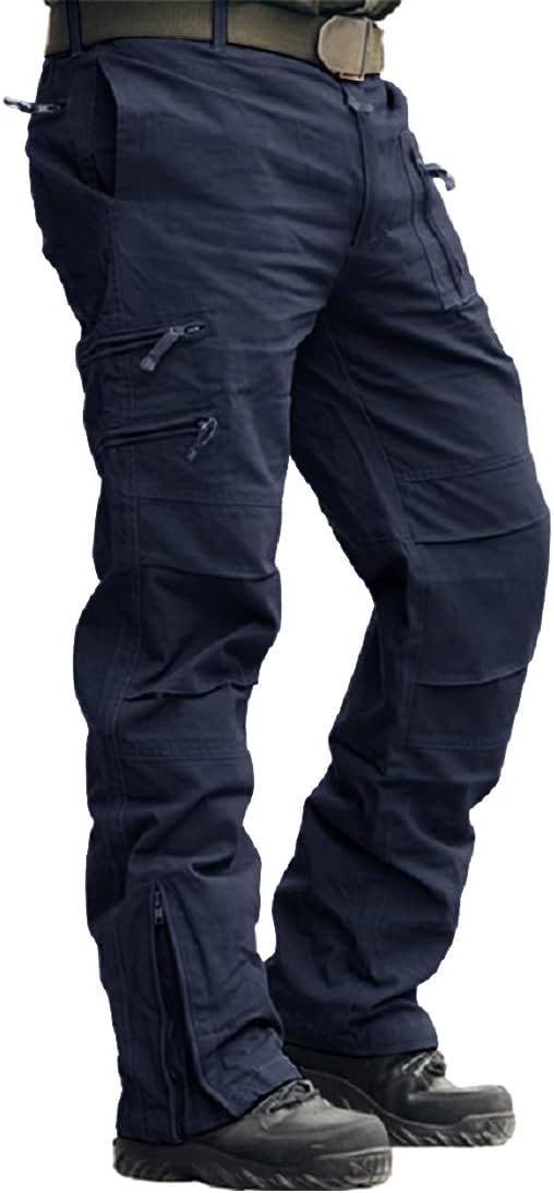 MAGCOMSEN Mens Cargo Work Trousers, Special Cotton Pants for Outdoor Camping, Un...
