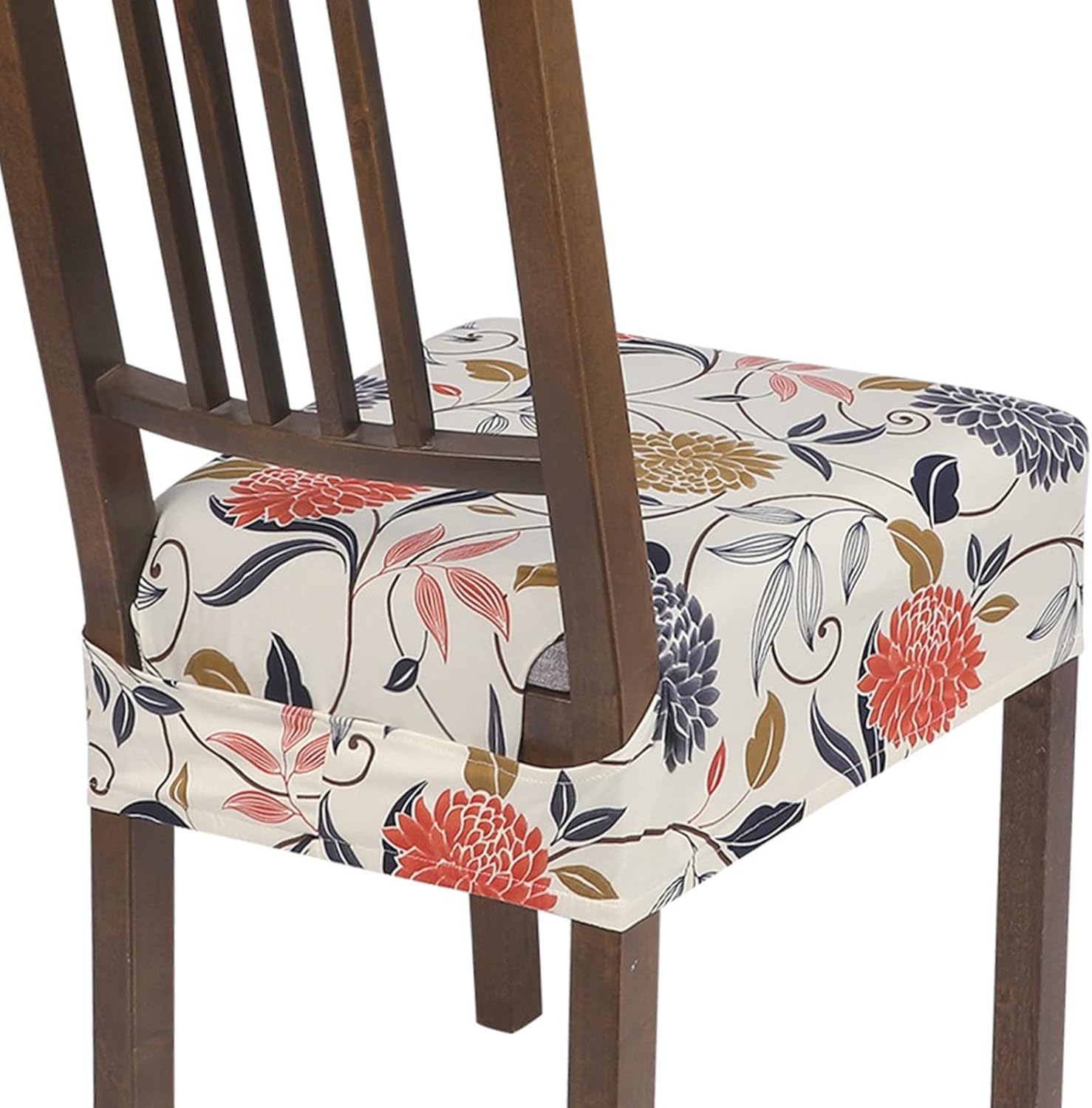 SearchI Stretch Dining Chair Seat Covers Set of 4, Soft Washable Seat Covers for...