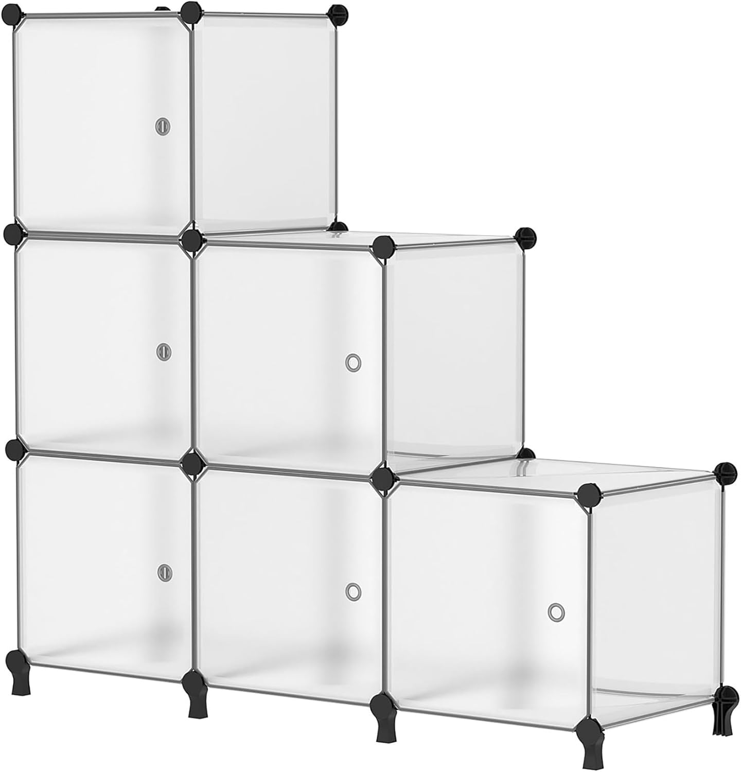 AWTATOS Storage Cube Organizer with Doors, DIY Pla...