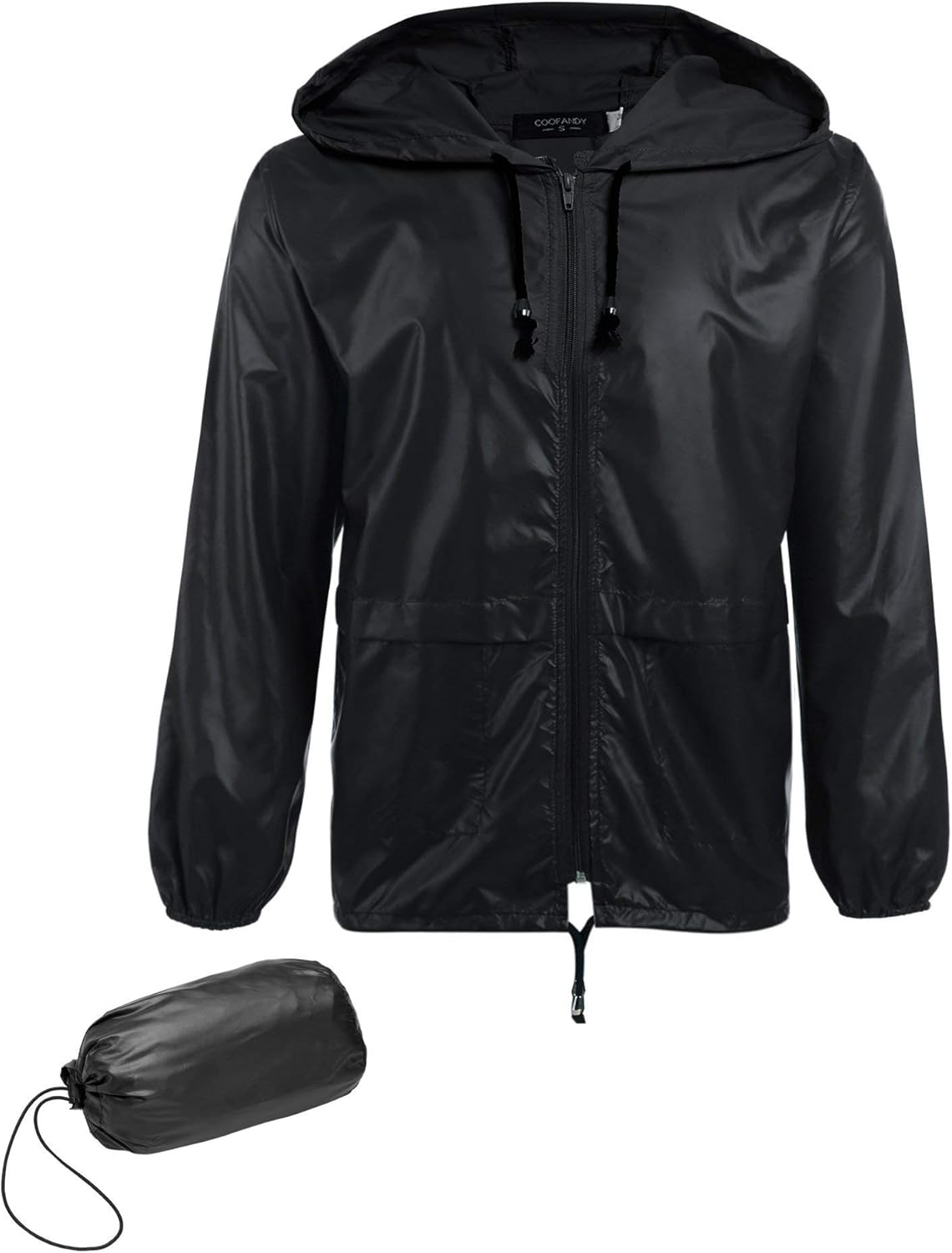 COOFANDY Mens Packable Rain Jacket, Special Lightweight Waterproof Raincoat with...