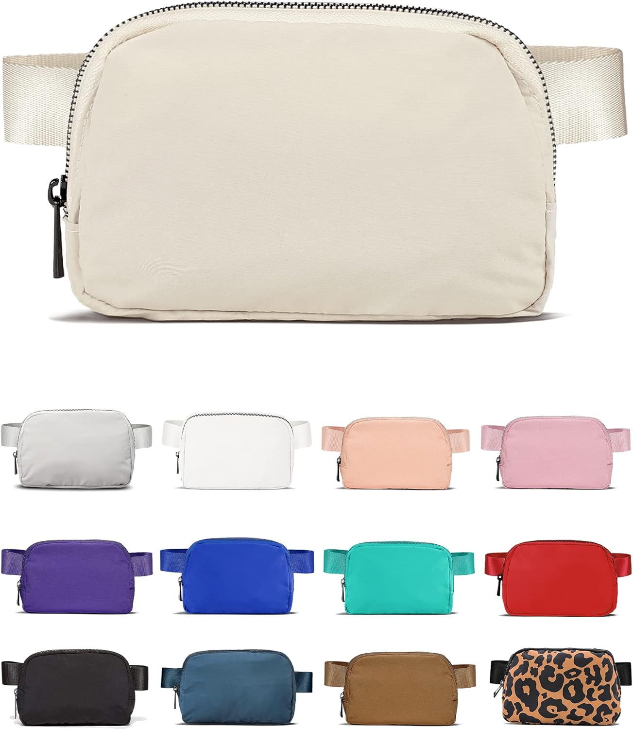 Cross Body Fanny Packs for Women Men Fashion Waist Bag Pouch Nylon Small Travel...