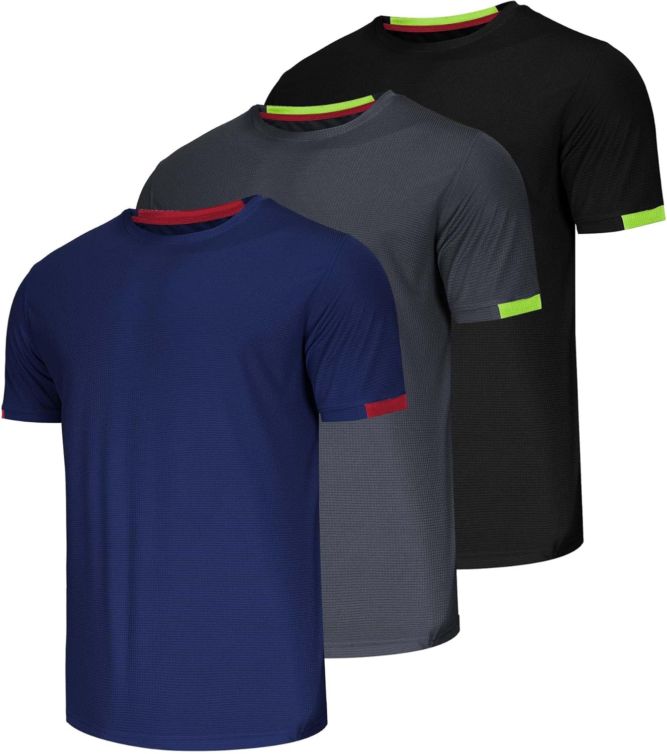 3 Pack Men T Shirts Running T Shirts for Men Gym Men's T Shirts Sport Tops for M...