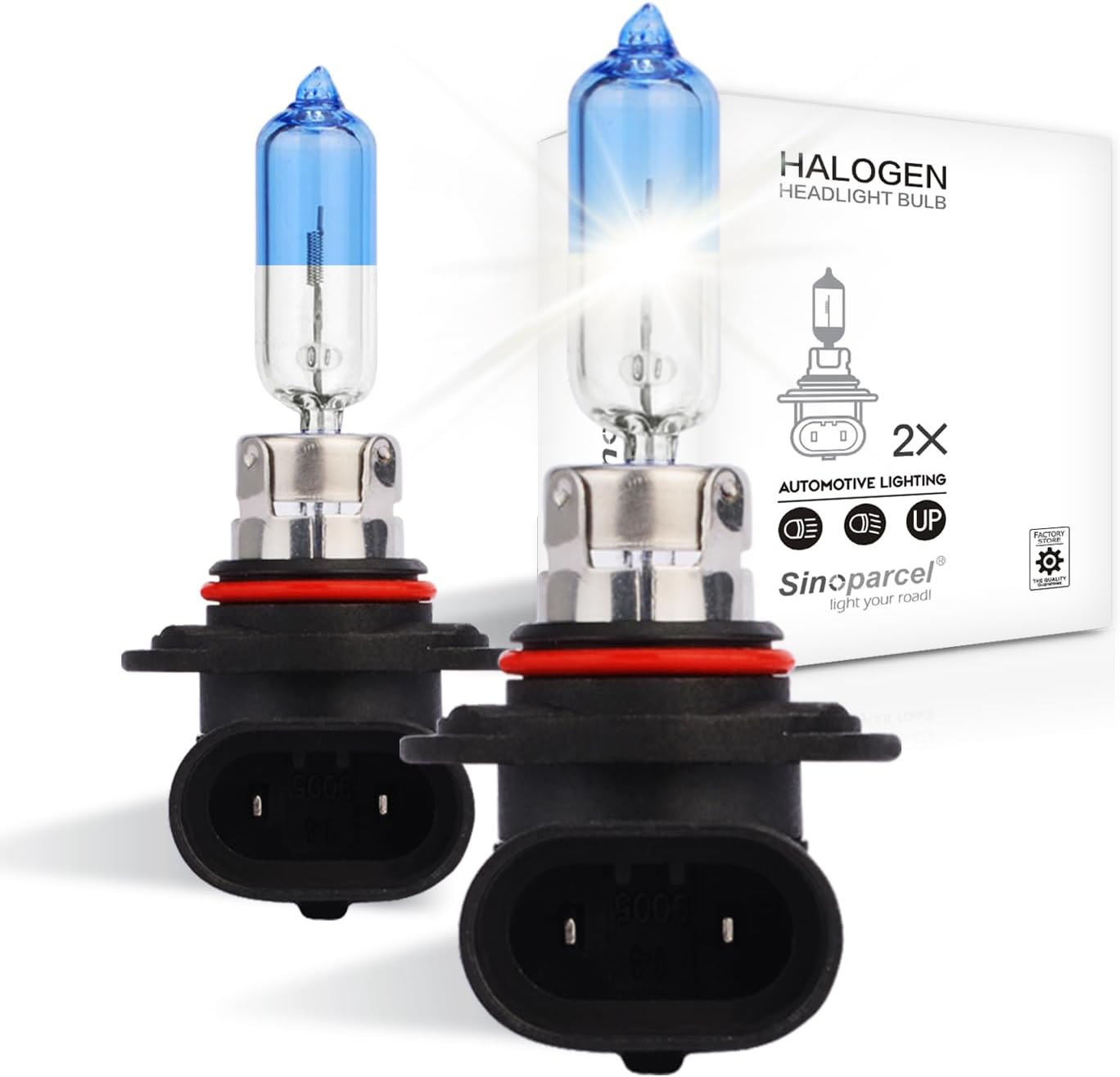 Sinoparcel HIR2/9012 Halogen High and Low Beam Headlight, Replacement for Standa...
