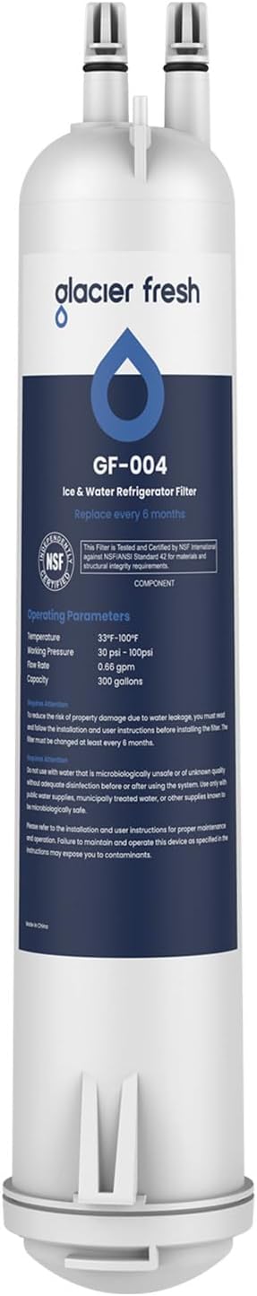 GLACIER FRESH Compatible with 4396841 Refrigerator Water Filter, EDR3RXD1, 43968...