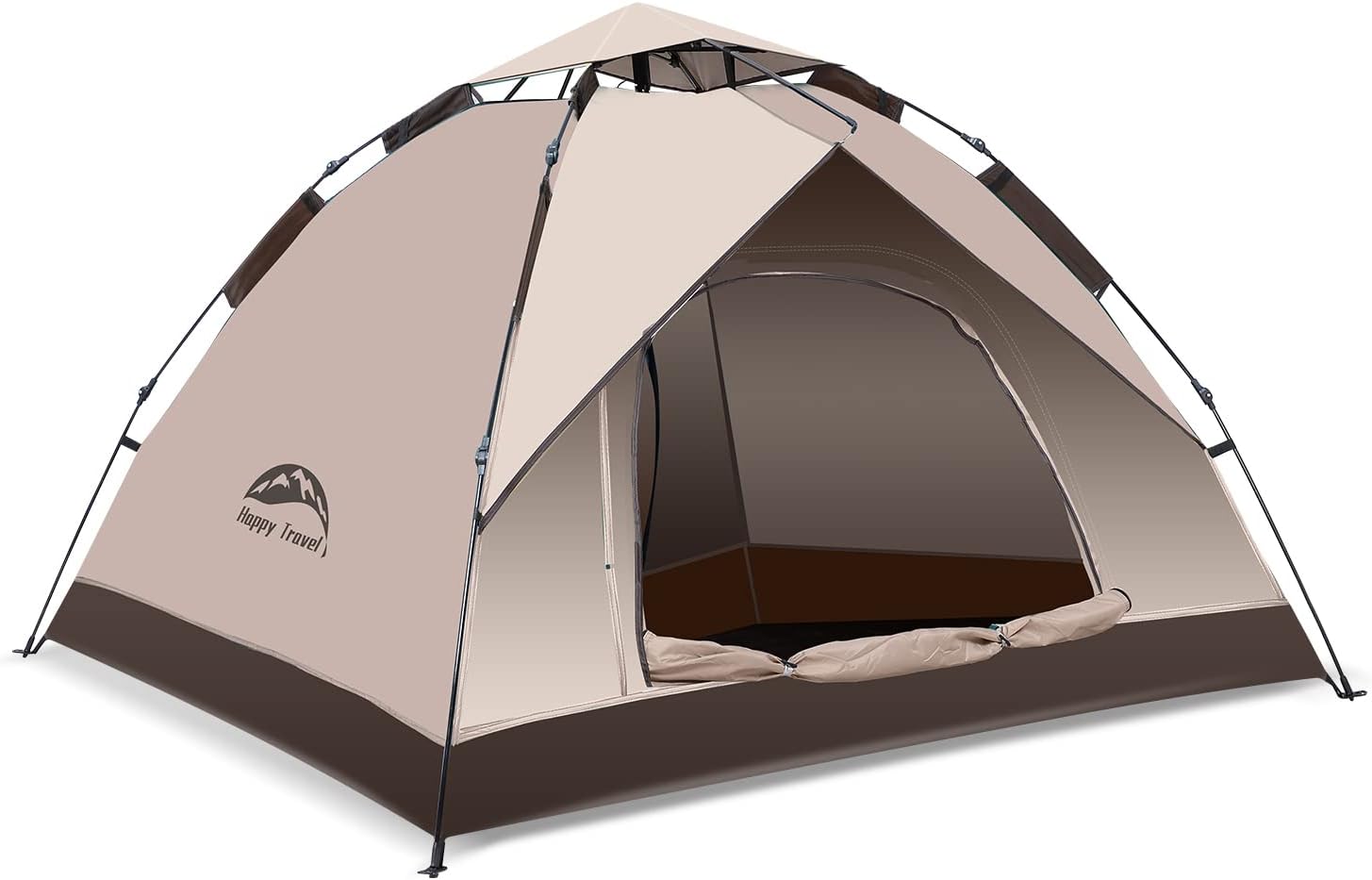Happy Travel 1/2/3/4 Person Camping Tent, Instant Easy Pop Up Tents for Camping,...