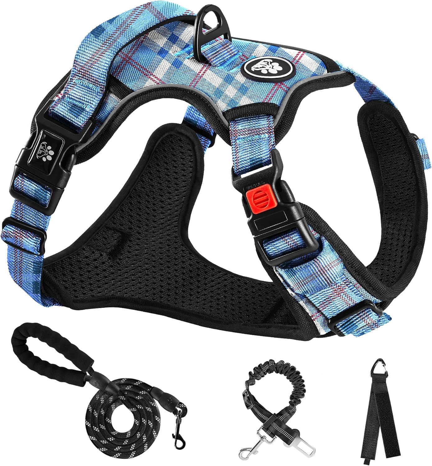 NESTROAD No Pull Dog Harness, Special Reflective No Choke Pet Vest, High-Quality...