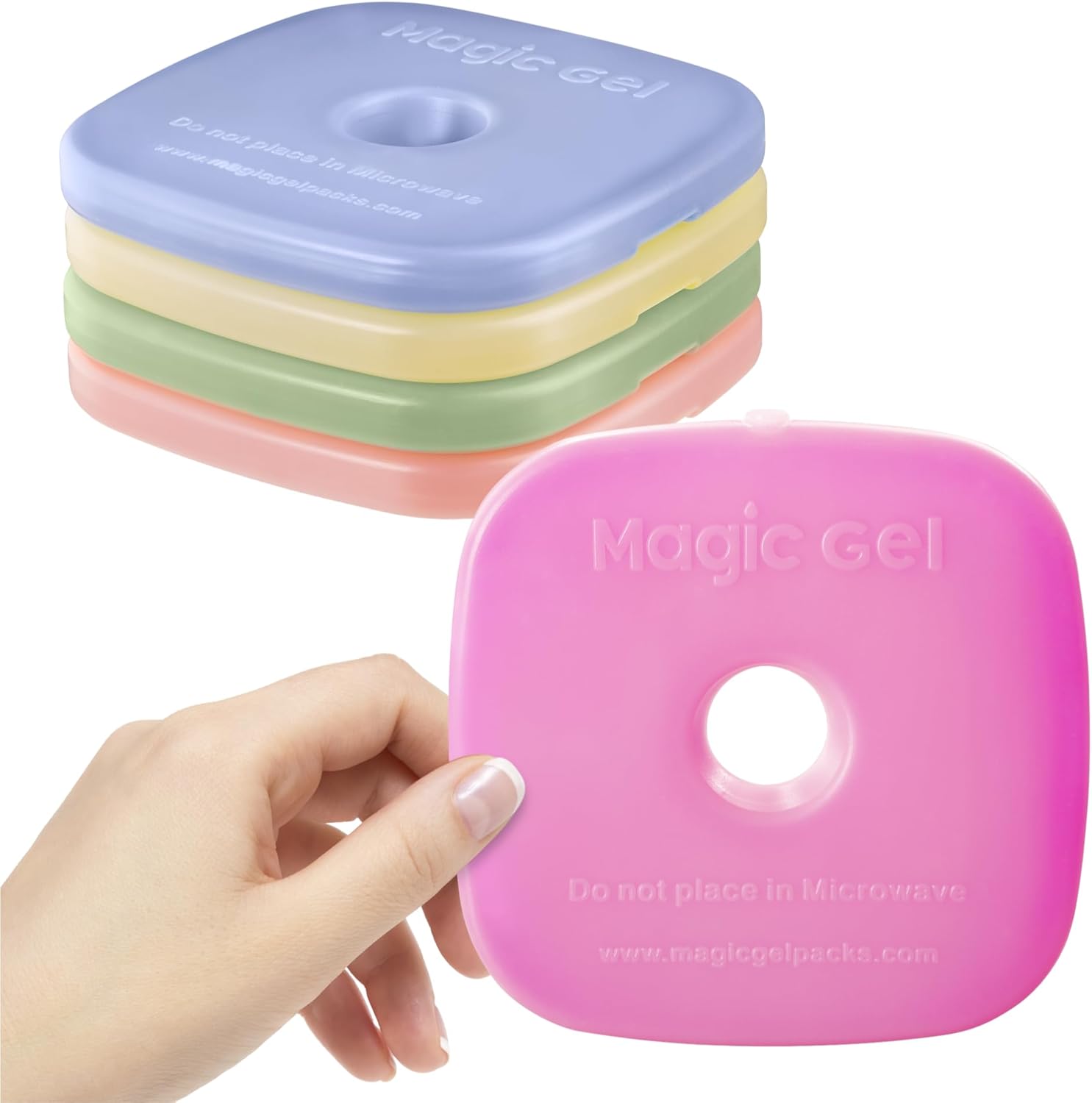 Magic Gel 5 x Ice packs for lunch box | Long Lasting, Reusable, Thin and Mini Ic...